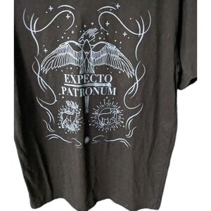 Harry Potter Wizarding World "Expecto Patronum"  Tee Shirt Black Sz Med. Unisex